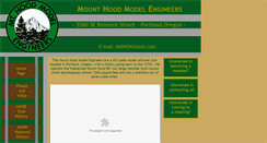 Desktop Screenshot of mthoodmodelengineers.org